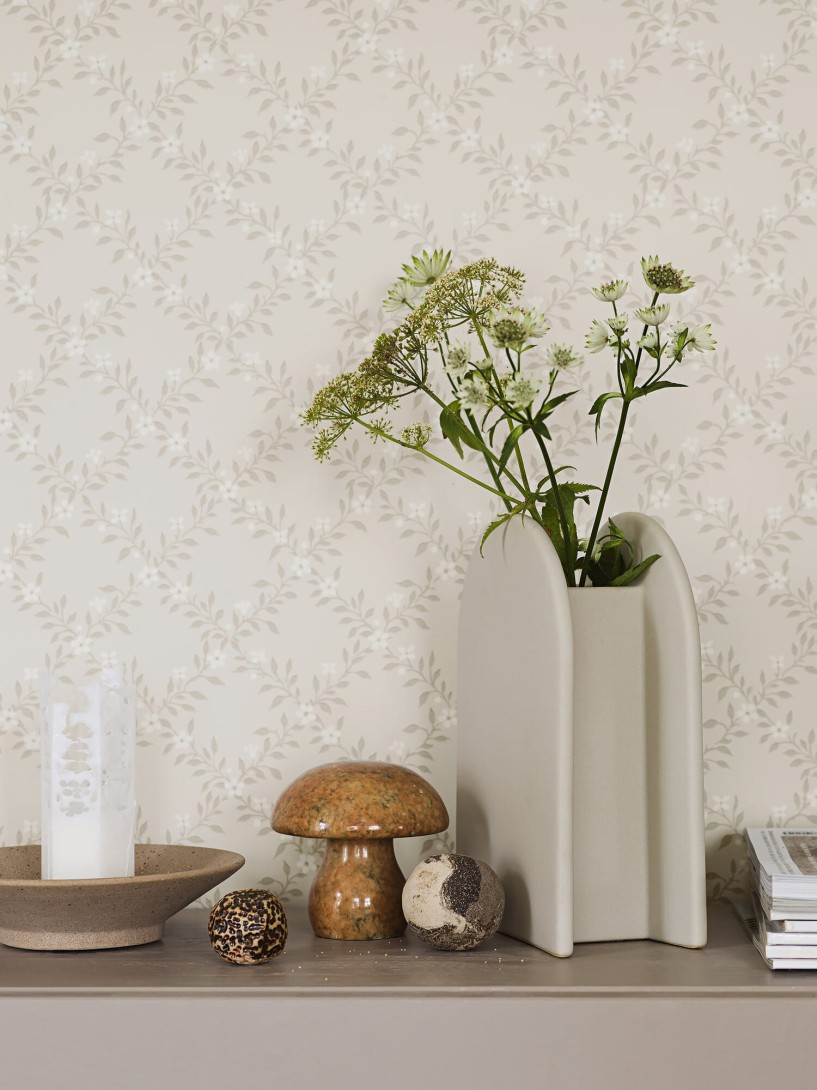 Boras Tapeter 3270 Timeless Traditions Sommarsloja - tapeta geometryczna w kwiaty
