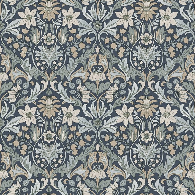 Boras Tapeter 3292 Timeless Traditions Bloomsterfrojd - tapeta w kwiatowe ornamenty