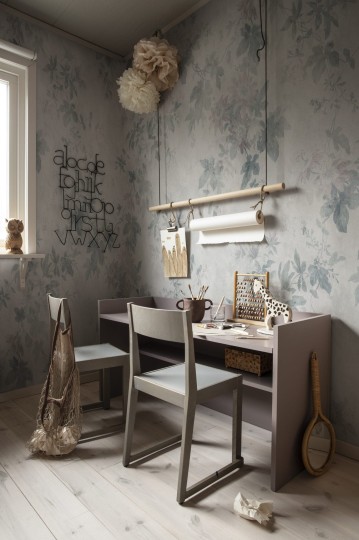 Sandberg 623-16 Jordnara Faded Passion Pastel - mural w kwiaty