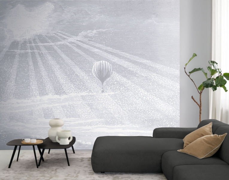 Casadeco Vouage Onirique 87619207 Tour Du Monde - mural niebo