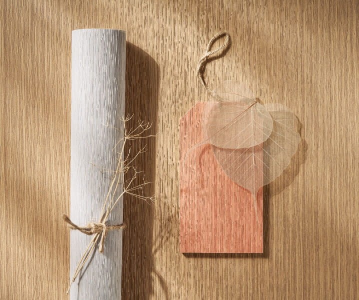 Casadeco 26191502 Fiber Riverside2 Uni - tapeta imitująca korę