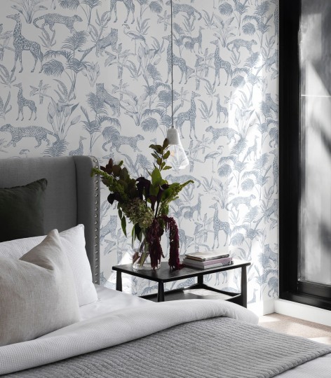 Wallcolors Bestseller Safari Blue  - mural ze zwierzętami