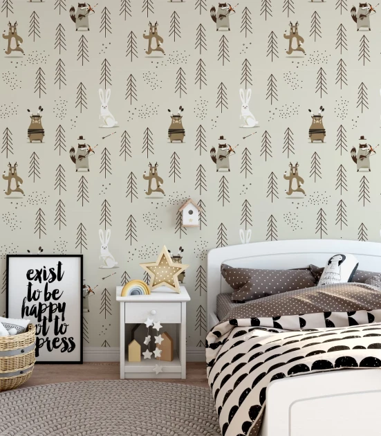 Wallcolors Kids World Indian Forest  - mural ze zwierzętami lasu