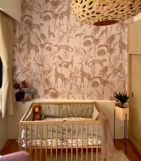 Wallcolors Kids World Safari Beige  - mural z dzikimi zwierzętami