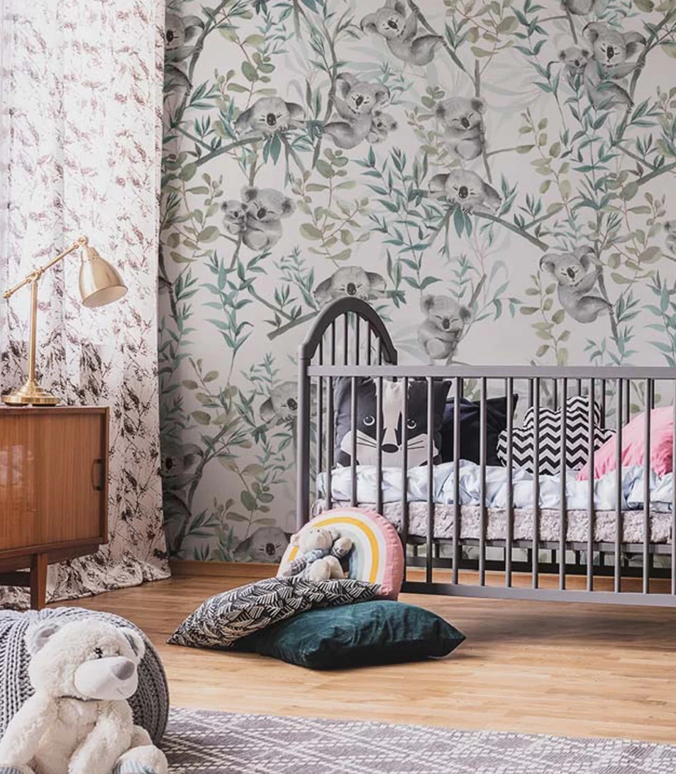 Wallcolors Kids World Koala vibe Gray  - mural z misiami koala