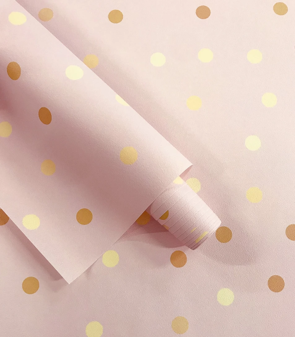 Wallcolors Kids World Gold Dots  - mural w kółka