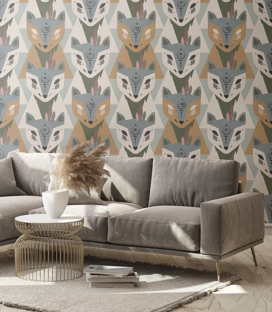 Wallcolors Kids World Foxes Brown  - mural z lisami