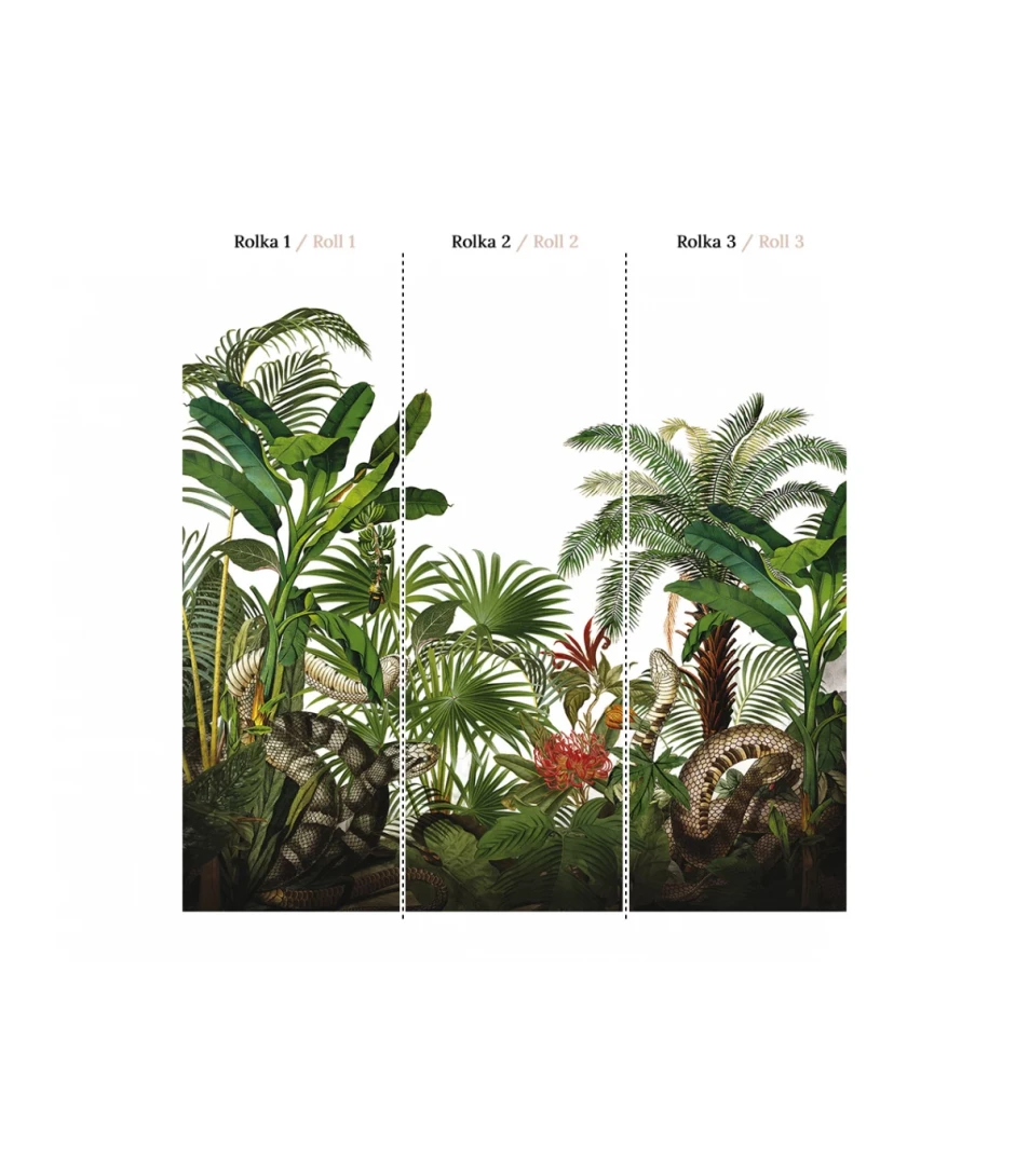 Wallcolors Kids World Wild Snake  - mural botaniczny