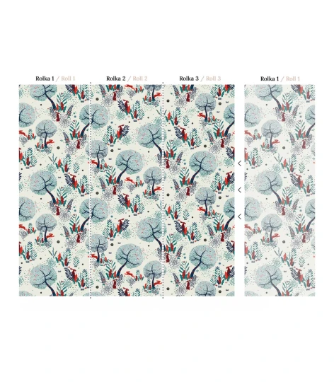 Wallcolors Kids World Crazy Rabbits  - mural z królikami