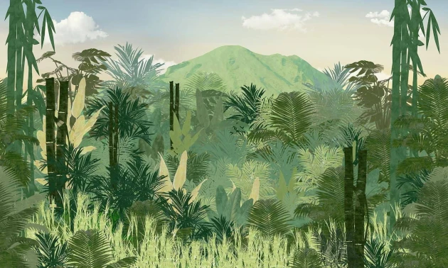 Mural Wallpepper Mountain falling A