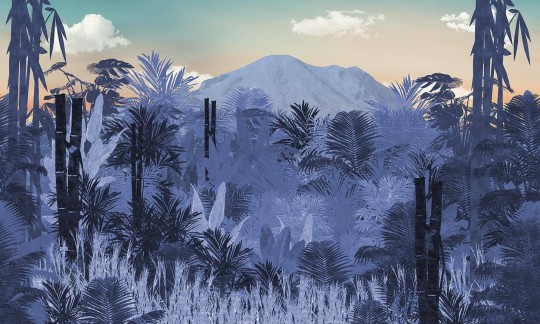 Mural Wallpepper Mountain falling B