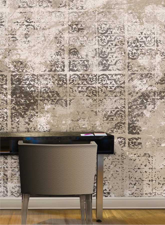 Mural Wallpepper Letterpress garden