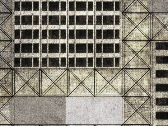 Mural Wallpepper Metallic city