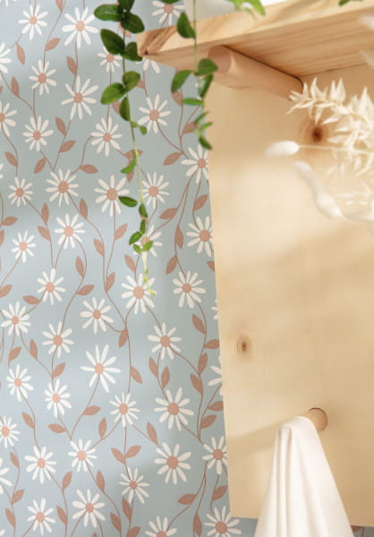 Caselio 103121099 Essentiel Anna - tapeta w stokrotki