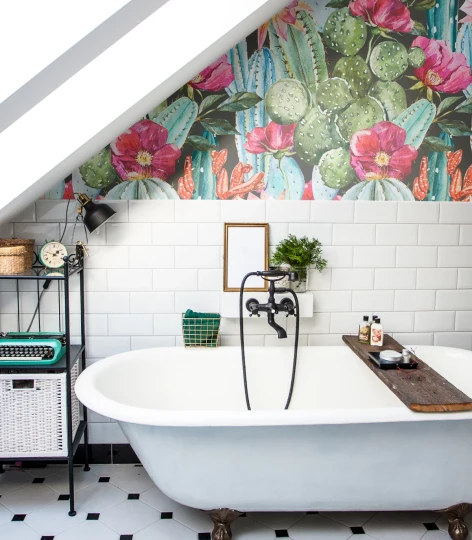 Wallcolors Tropical Intense Flower Cacti  - mural z kaktusem