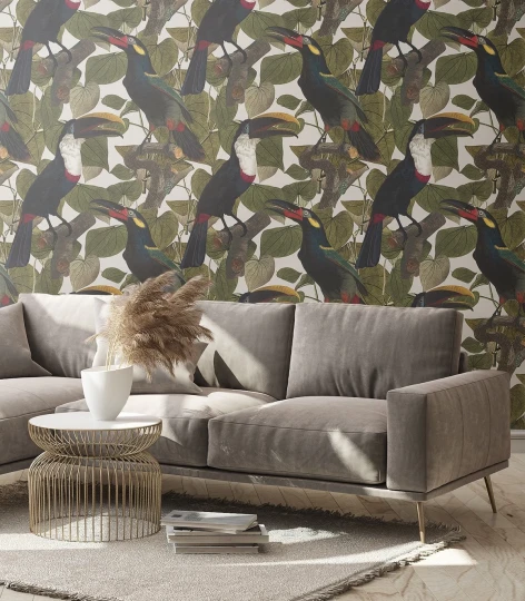 Wallcolors Tropical Intense Toucans  - mural z tukanami