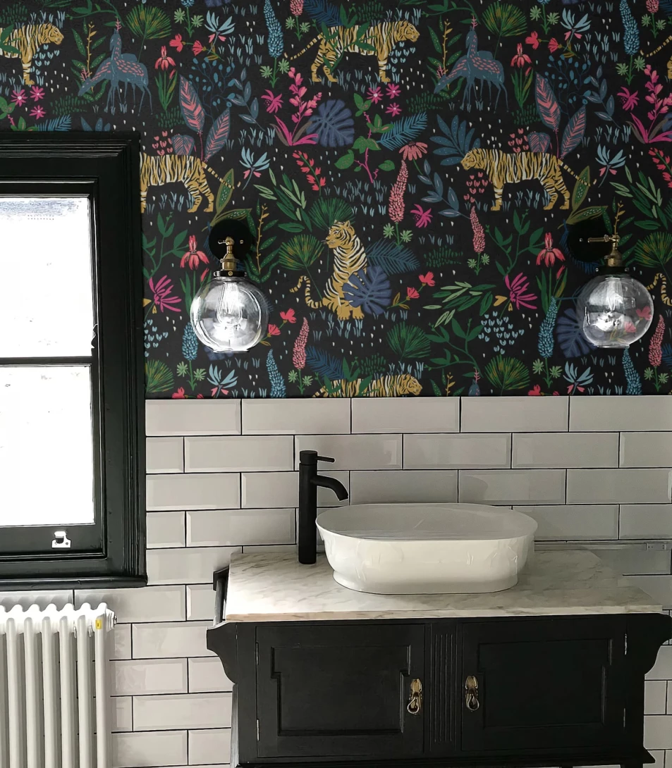Wallcolors Tropical Intense Colorfull Tiger  - mural z tygrysami