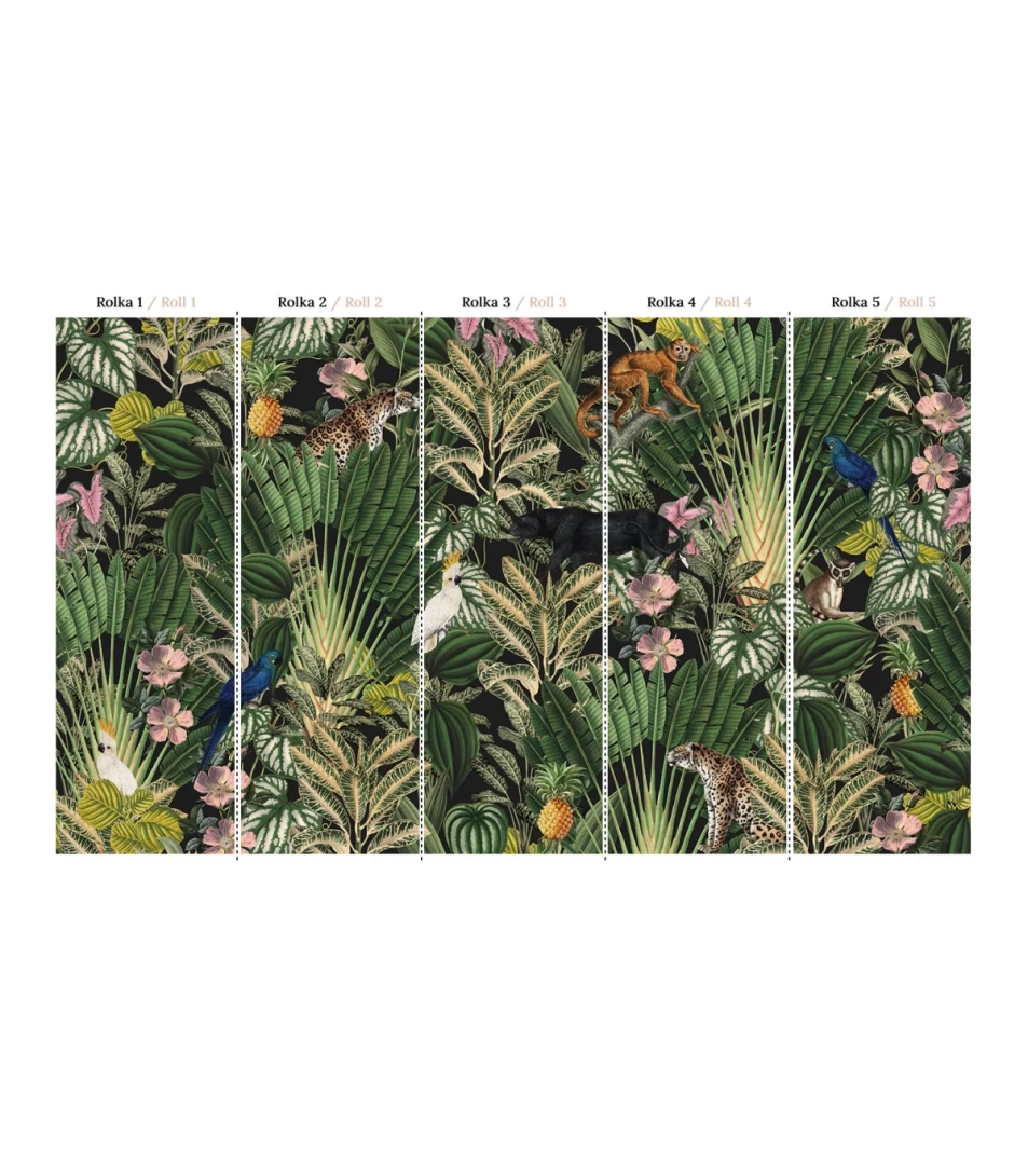 Wallcolors Tropical Intense Dark Jungle  - mural z dżunglą