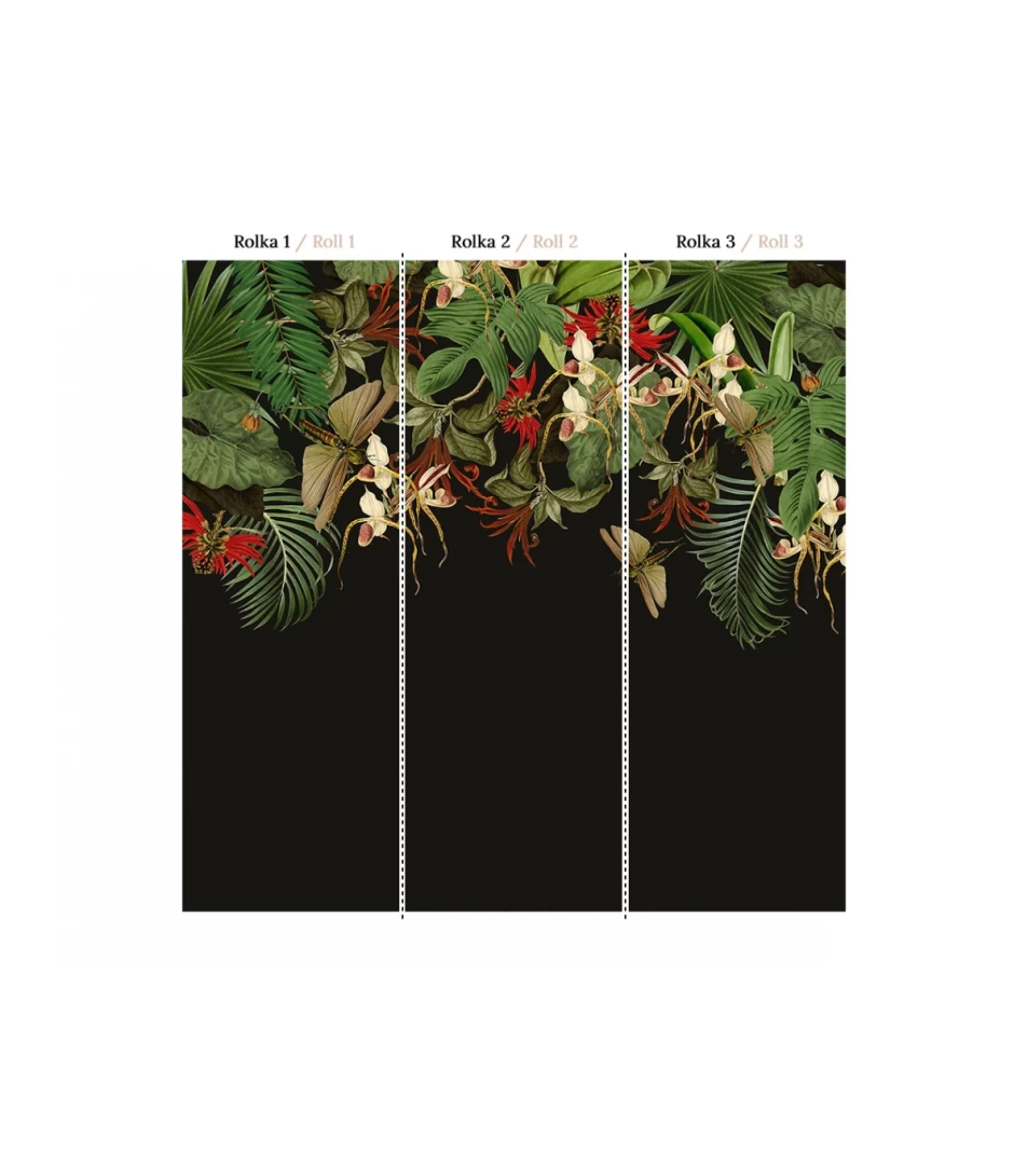 Wallcolors Tropical Intense Tropical Composition  - mural botaniczny