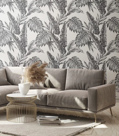 Wallcolors Tropical Intense Tropical Leaves  - mural z liśćmi
