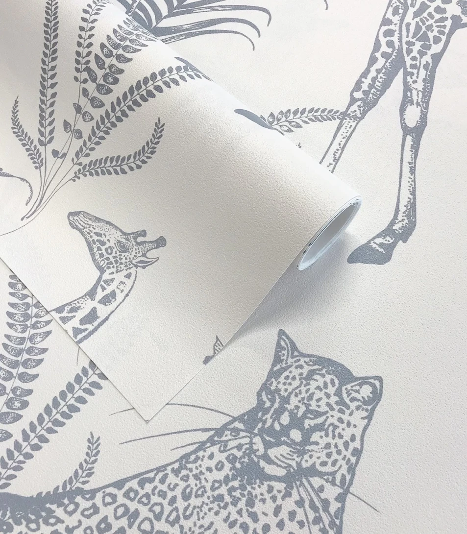 Wallcolors Tropical Intense Safari Blue  - mural ze zwierzętami