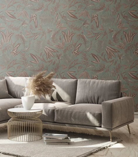 Wallcolors Vintage Therapy Vintage Leaves  - mural z liśćmi