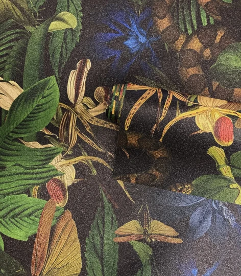 Wallcolors Vintage Therapy Roxy Navy Blue  - mural botaniczny