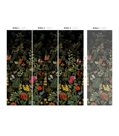 Wallcolors Vintage Therapy Dark Meadow  - mural z łąką