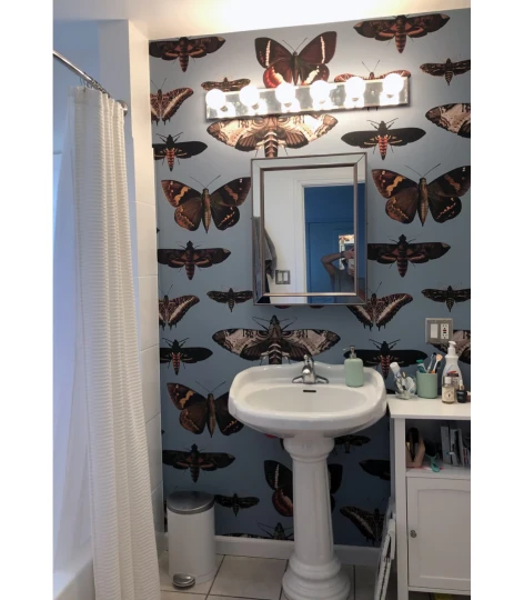 Wallcolors Vintage Therapy Butterflies Turquoise  - mural z motylami