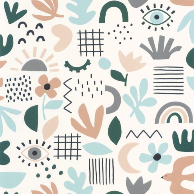 Caselio 103286071 Young and Free Feel Good - tapeta w artystyczne wzory