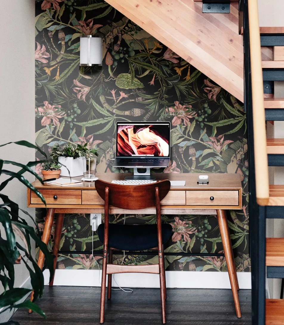 Wallcolors Botanical Experience Dark Forest  - mural z lasem