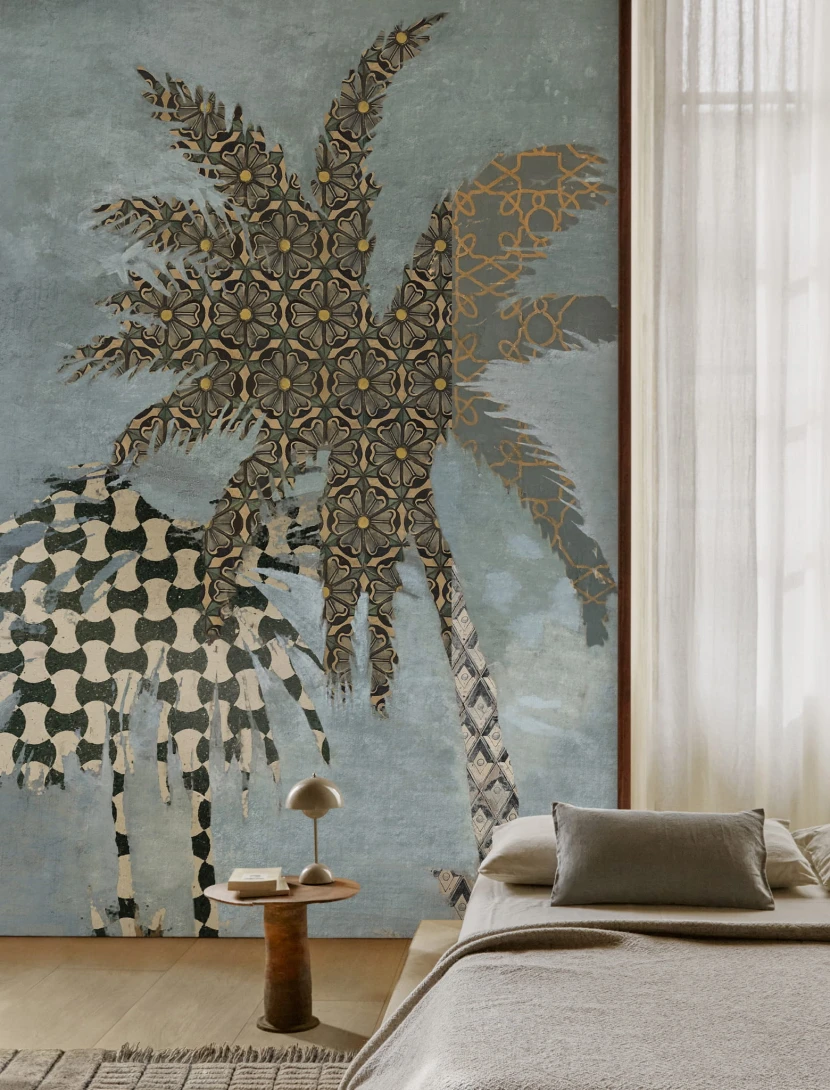 Wall&Deco WDSE2202 Contemporary 2022 Seventh Floor - tapeta z palmami