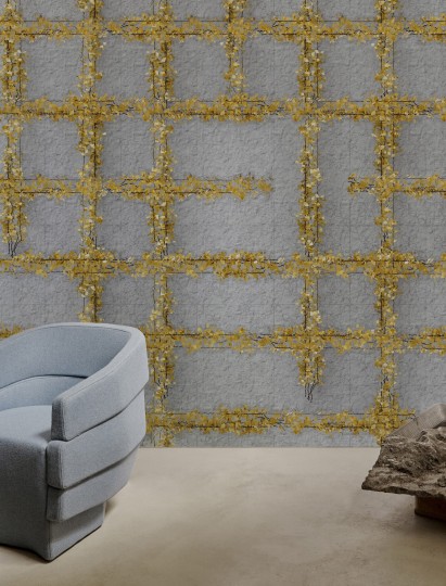 Wall&Deco WDIV2201 Contemporary 2022 Ivy Line - tapeta z bluszczem