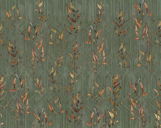 Wall&Deco WDRA2201 Contemporary 2022 Rame d’estate - tapeta retro