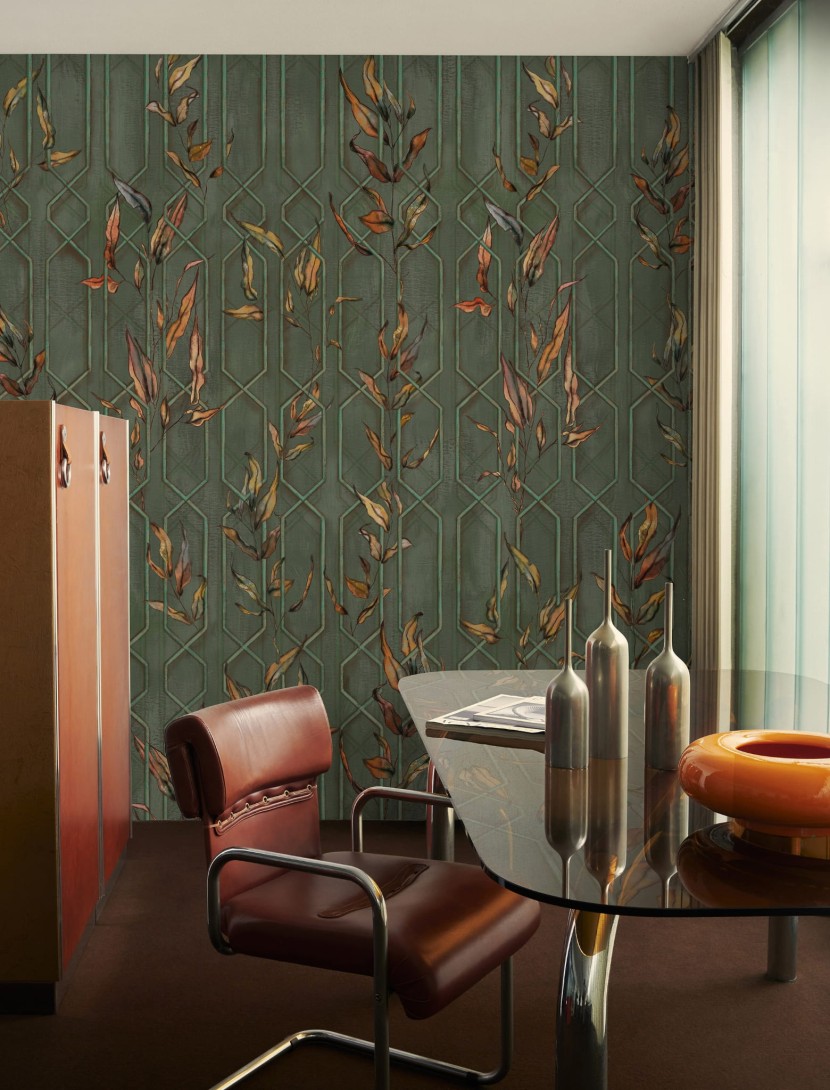 Wall&Deco WDRA2201 Contemporary 2022 Rame d’estate - tapeta retro