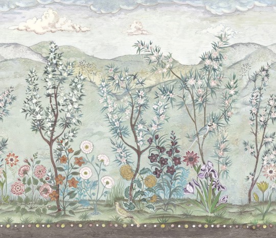 Wall&Deco WDNA2202 Contemporary 2022 Naïf - tapeta botaniczna