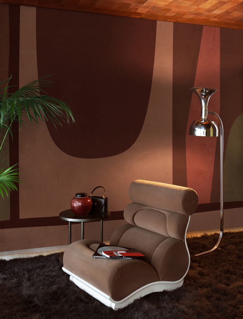 Wall&Deco WDFE2201 Contemporary 2022 Fresco - tapeta geometryczna