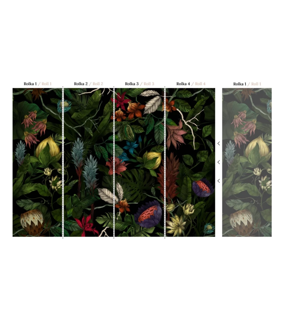 Wallcolors Floral Majesty Mysterious Flower  - mural botaniczny