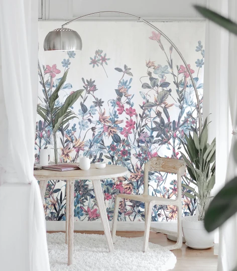 Wallcolors Floral Majesty Flower Ombre  - mural z łąką