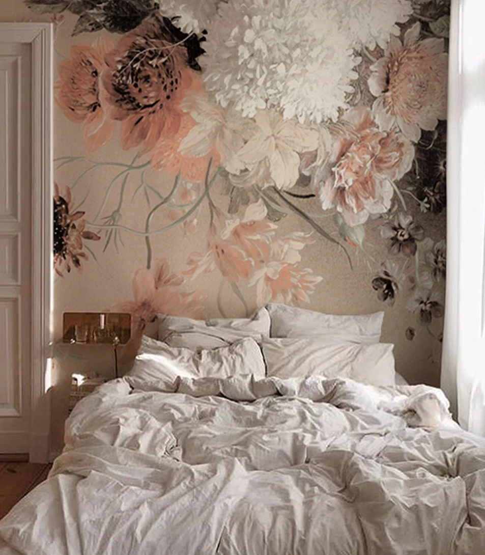 Wallcolors Floral Majesty Beige floral  - mural w kwiaty