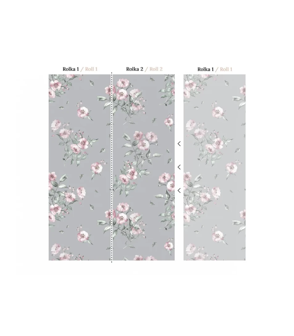 Wallcolors Floral Majesty Rose Bush Olive  - mural roślinny