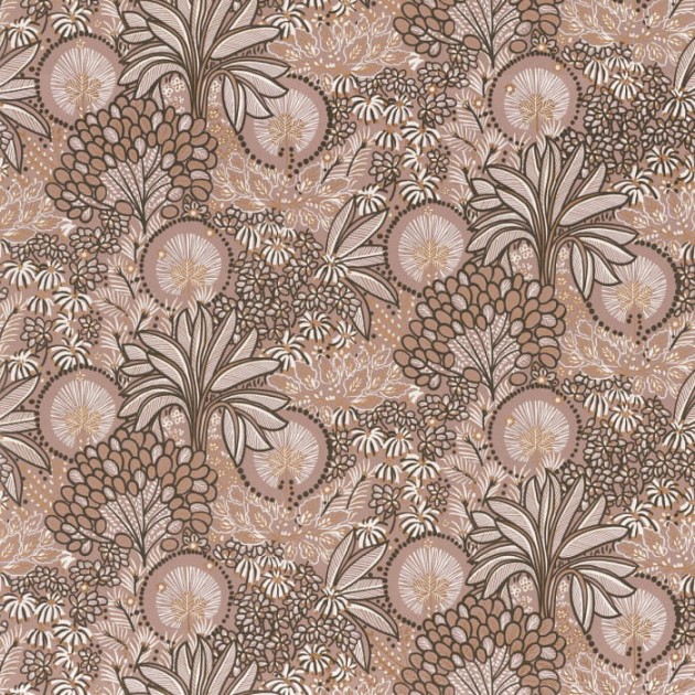 Casamance Nuit D’Orient 75390814 Persee - tapeta w orientalną roślinność