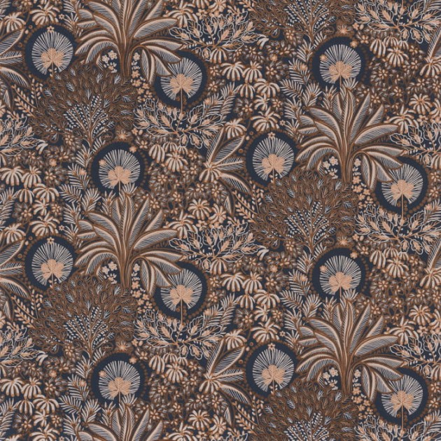 Casamance Nuit D’Orient 75391426 Persee - tapeta w orientalną roślinność