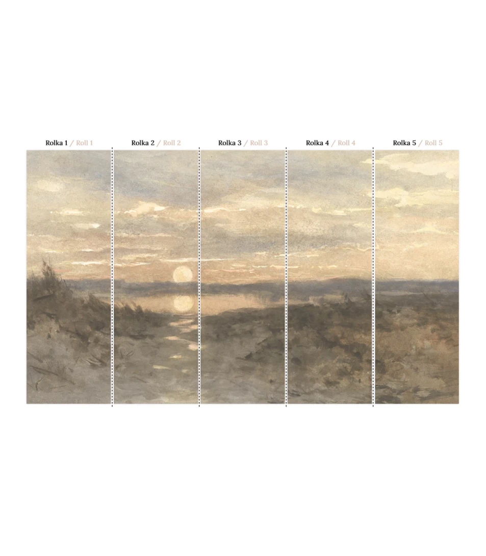 Wallcolors Life in Boho Sunset  - mural z zachodem słońca