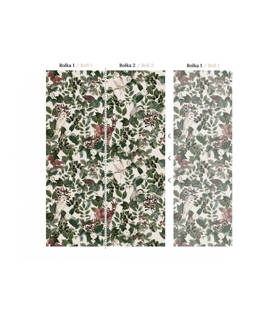 Wallcolors Life in Boho Woodland  - mural z leśnymi zwierzętami