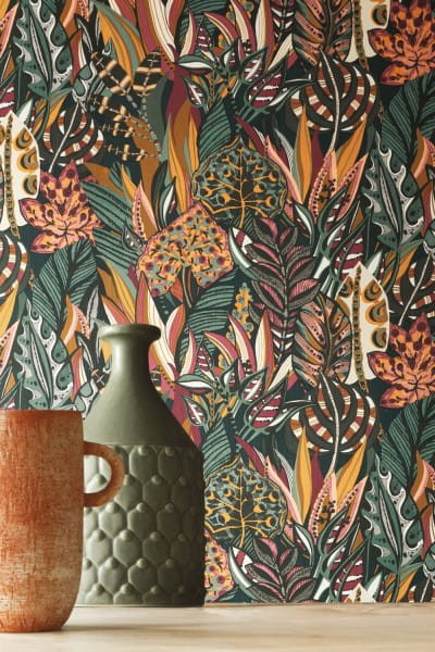 Casamance Aventura 75510712 Desirade - tapeta w bujną roślinność