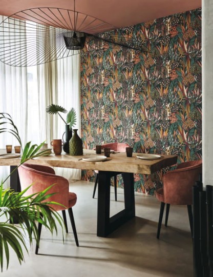 Casamance Aventura 75510610 Desirade - tapeta w bujną roślinność