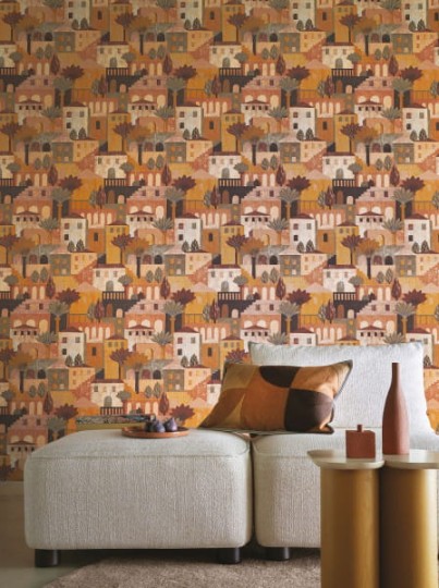 Casamance Aventura 75541732 Monterosso - tapeta miasto