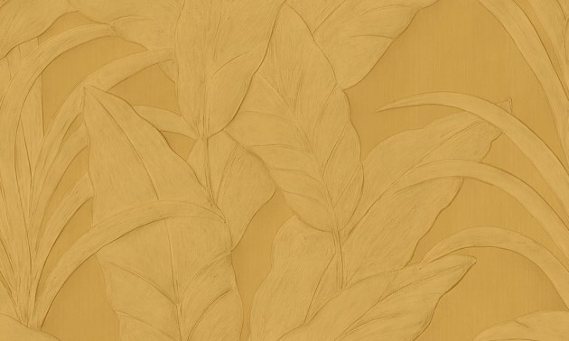 Arte Monsoon 2.0 75004 Musa Gold Leaf - tapeta w liście bananowca