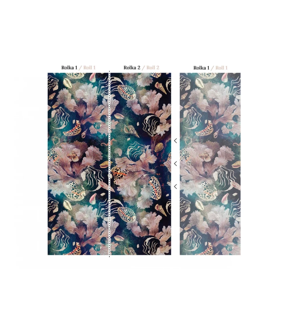 Wallcolors Dzień Dobry Black Sea 100 x 250 - mural podwodny świat